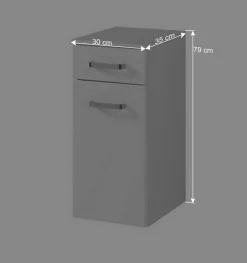 Hochglanz Unterschrank Sagunis für Badezimmer