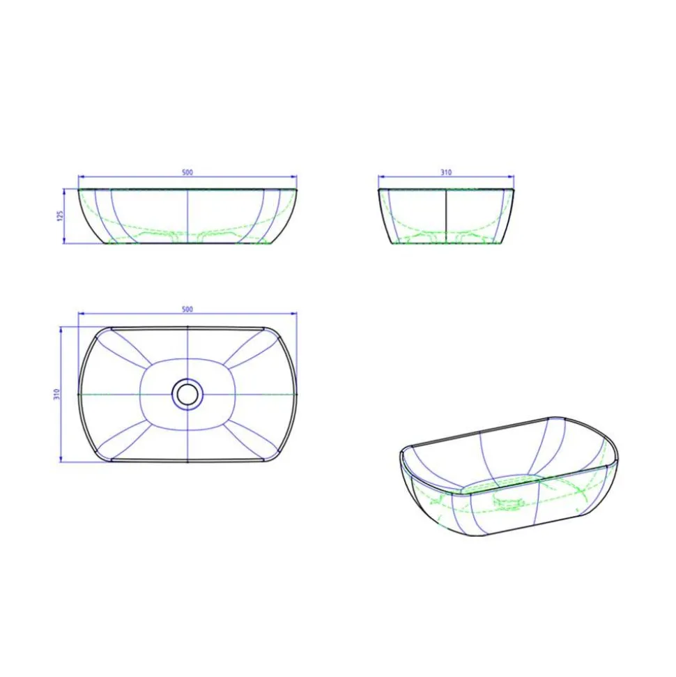 Hochglanz Waschtisch mit Tür & Auszug - Vauflos