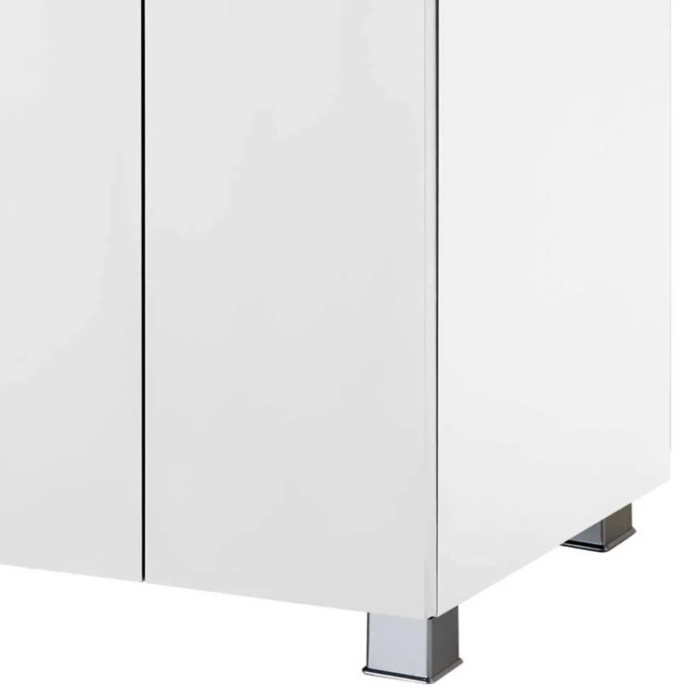 Hochglanz Waschtisch mit Tür & Auszug - Vauflos