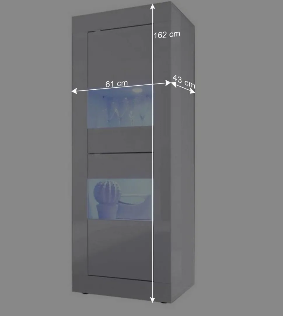 Hochglanz Wohnzimmermöbel in Weiß - Sogno (zweiteilig)