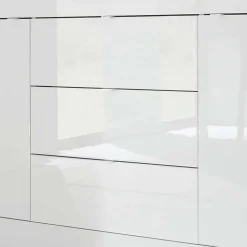 Hochglanz Wohnzimmermöbel in Weiß - Sogno (zweiteilig)