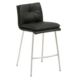 Hochhocker mit Rückenlehne in Dunkelgrau - Hobart