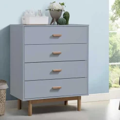 Hochkommode - zweifarbiger Scandi Chic - Caldaro