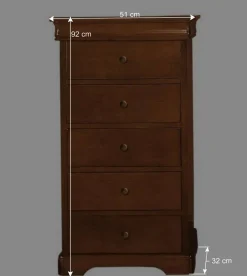 Hochkommode im klassischen Stil - Lemerzi