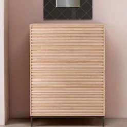 Hochkommode in Eiche Holzoptik - Lunira