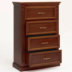 Hochkommode in Walnussbraun - Dramos
