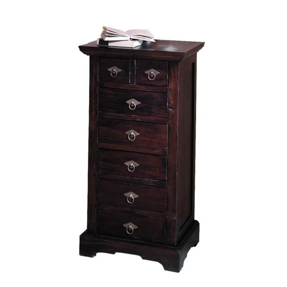 Hochkommode Islando aus Akazie Massivholz