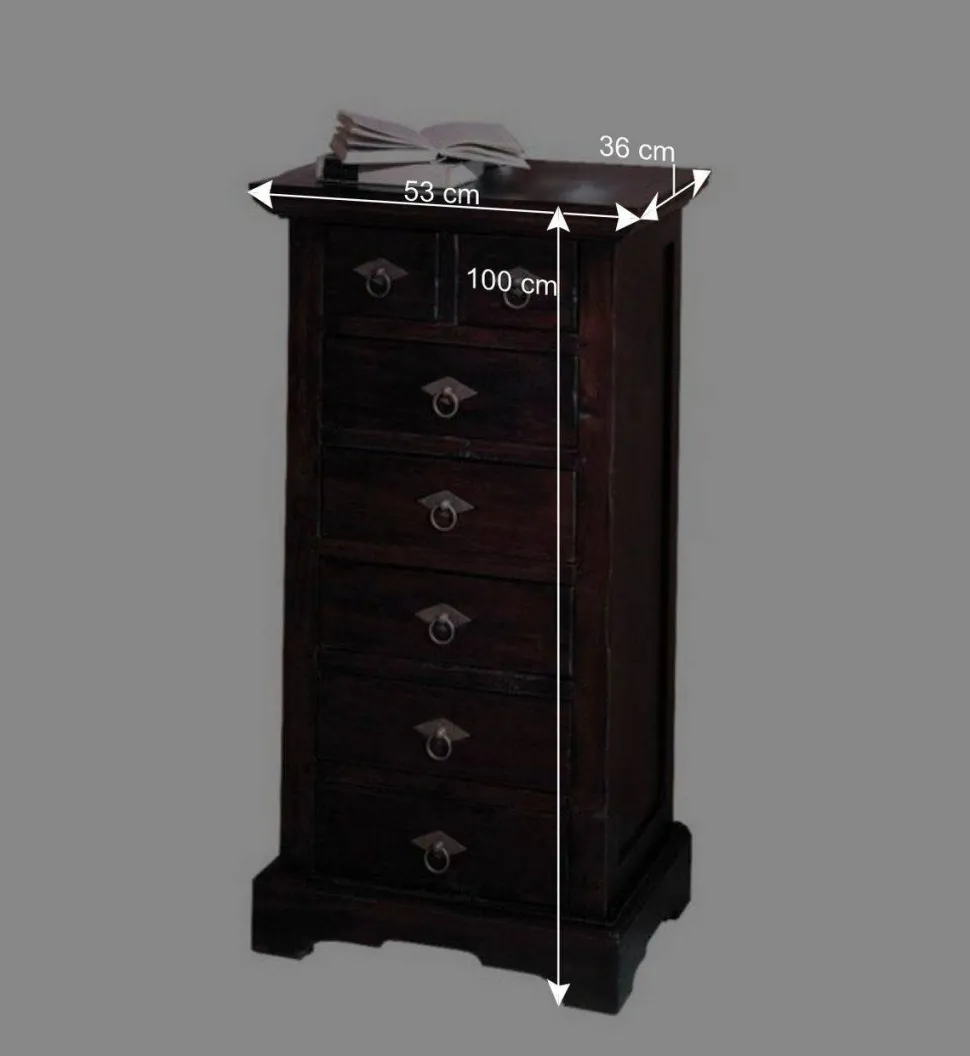 Hochkommode Islando aus Akazie Massivholz