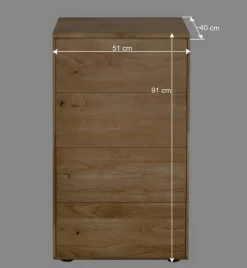 Hochkommode mit vier Schubladen - Feanor