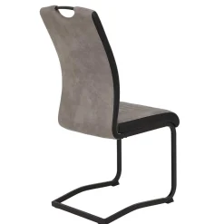 Hochlehner Schwingstuhl in Grau & Schwarz - Milly (Set)