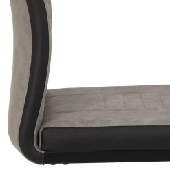 Hochlehner Schwingstuhl in Grau & Schwarz - Milly (Set)