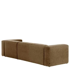 Hochwertige Chenille Eckcouch in Beige - Crotone
