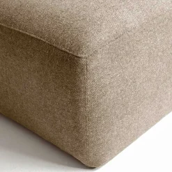 Hochwertige Chenille Eckcouch in Beige - Crotone