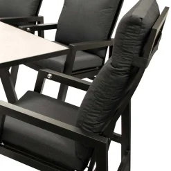 Hochwertige Garten Sitzgruppe in Grau - Alpes (siebenteilig)