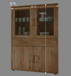 Hochwertige Wohnzimmer Möbel in Eiche - Teano (vierteilig)