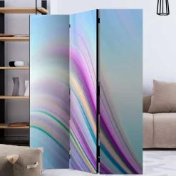 Hochwertiger Leinwand Paravent mit Druck - Corunna