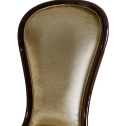 Hochwertiger Polsterstuhl aus Samt Beige - Fouzi