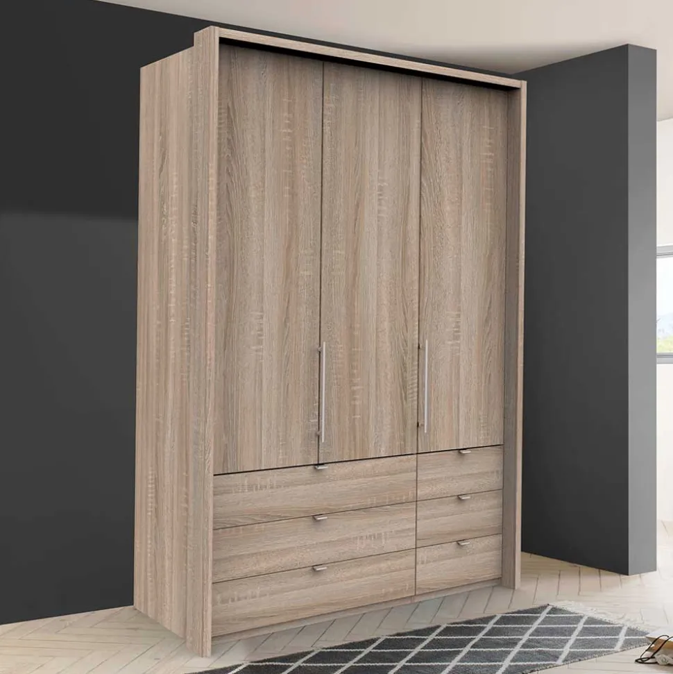 Hochwertiger Schlafzimmerschrank foliert Holzoptik - Zayun