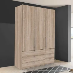 Hochwertiger Schlafzimmerschrank foliert Holzoptik - Zayun