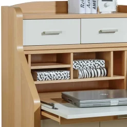 Hochwertiger Sekretär in Creme & Buche - Rayn