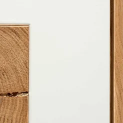 Hochwertiges Highboard in Weiß & Eiche - Smonia