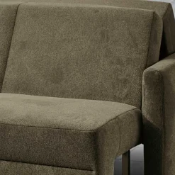 Hochwertiges Schlafsofa in Dunkelgrau Stoff - Floriva