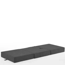 Hocker Faltmatratze in Anthrazit Webstoff - Indyron