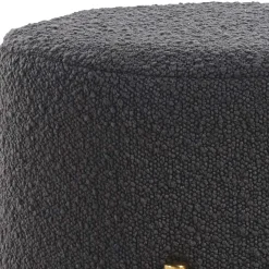 Hocker in Anthrazit Boucle Bezug - Perceval