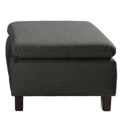 Hocker in Anthrazit und Nussbaum Braun - Classimo