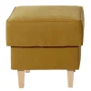 Hocker in Gelb Veloursstoff - Tablon