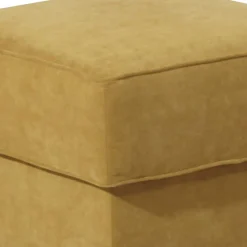 Hocker in Gelb Veloursstoff - Tablon