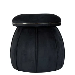 Hocker in Schwarz mit Dunkelgrau - Paladion