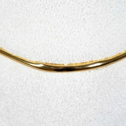 Hocker in Weiß Webplüsch mit Gold - Tandrea