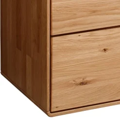 Hohe Holzkommode aus Wildeiche Massivholz - Darcona