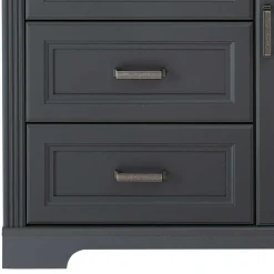 Hohe Kombi-Kommode in Dunkelgrau - Joe