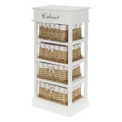 Hohe Kommode Efate mit Körben