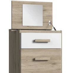 Hohe Kommode mit Spiegel im Deckel - Folio