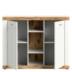 Hohe Kommode mit zwei Türen & drei Fächern - Hihat