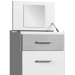 Hohe Schminkkommode mit Spiegel im Deckel - Orsidio