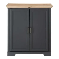 Hohe Türen-Kommode in Dunkelgrau - Joe