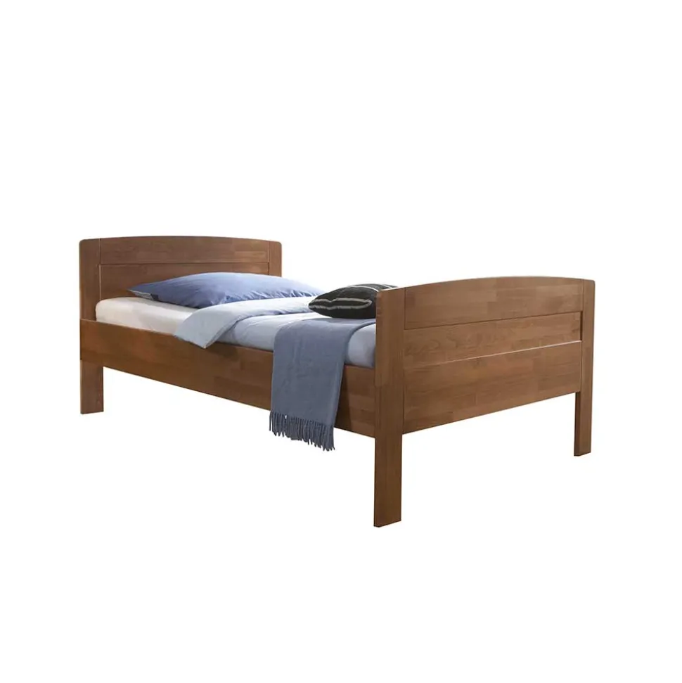 Hohes Bett Florentina aus Buche Massivholz