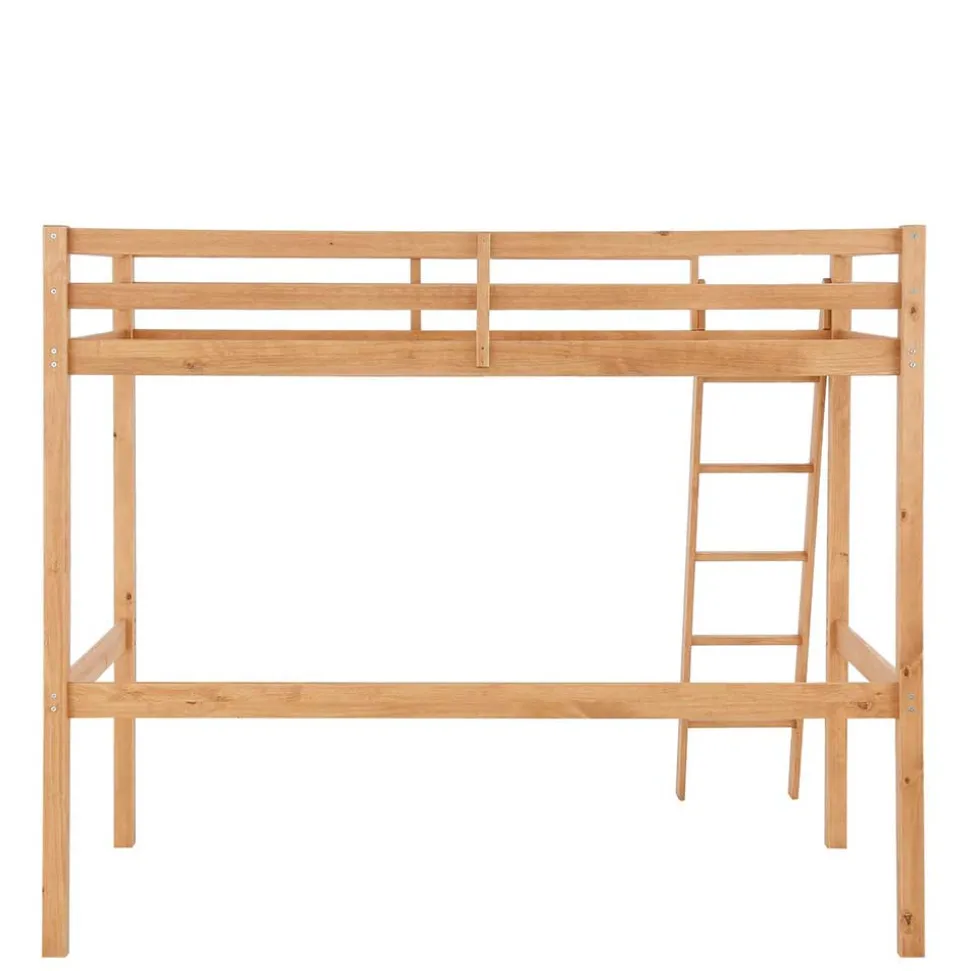 Hohes Hochbett aus Kiefer Massivholz - Usavina