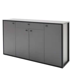Hohes Sideboard in Grau & Anthrazit - Ridona