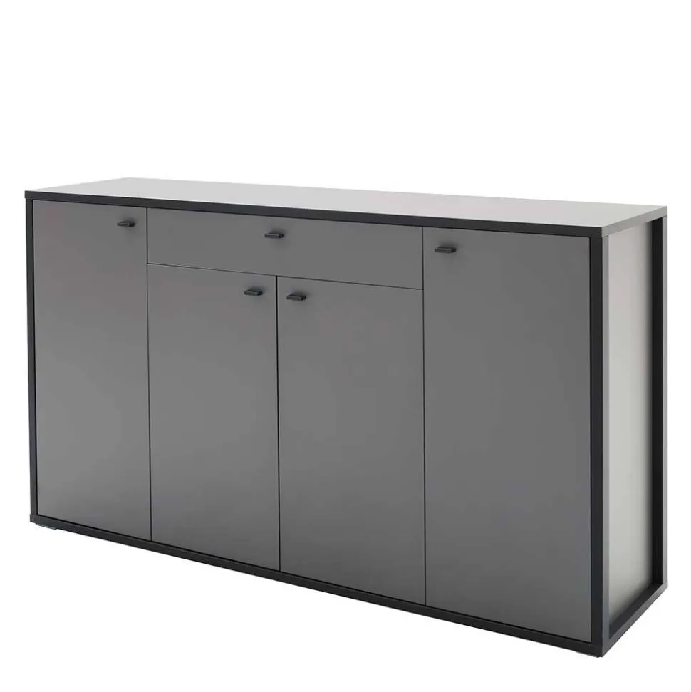 Hohes Sideboard in Grau & Anthrazit - Ridona
