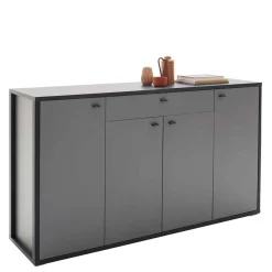 Hohes Sideboard in Grau & Anthrazit - Ridona