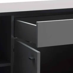 Hohes Sideboard in Grau & Anthrazit - Ridona