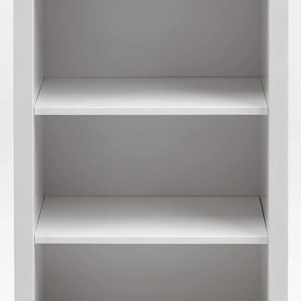 Holz Badregal mit Schublade in Weiß & Grau - Mirandesca