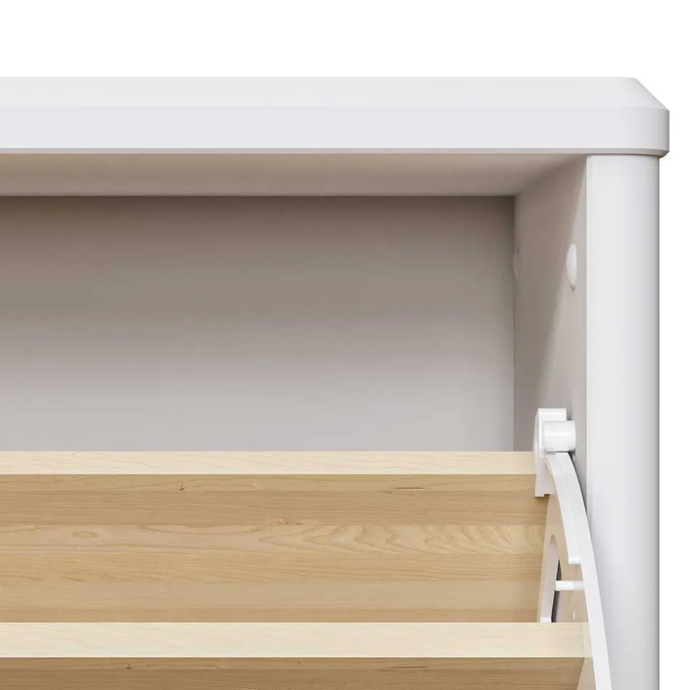 Holz Dielenmöbel in Weiß gewachst - Oranias (vierteilig)