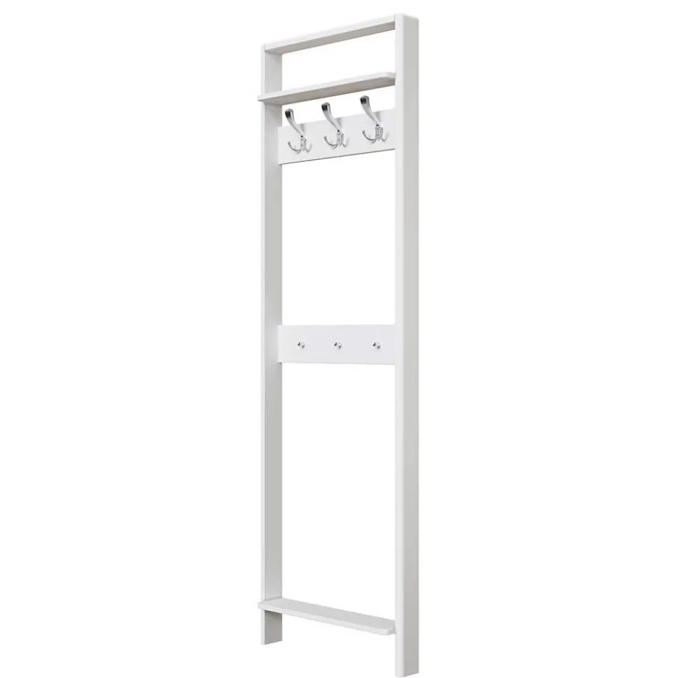 Holz Dielenmöbel in Weiß gewachst - Oranias (vierteilig)