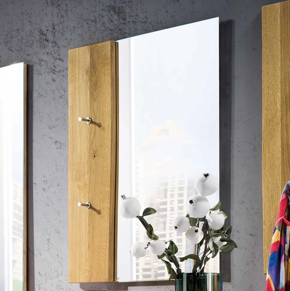 Holz Garderoben Set aus Eiche - Avidora (vierteilig)